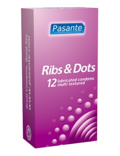 Pasante Ribs & Dots condooms 12 stuks
